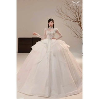 ẢNH THẬT SHOP _ Váy cưới, lễ đường cao cấp tùng bồng kiểu dáng dịu dàng