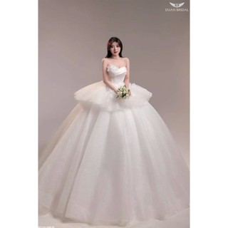 ẢNH THẬT SHOP _ Váy cưới, lễ đường kiểu dáng công chúa dịu dàng, nàng thơ cao cấp