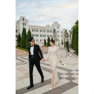 [HIT99]  Váy cưới Calla kiểu dáng tiểu thư, sang chảnh cao cấp