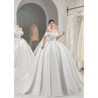 ẢNH THẬT SHOP _Váy cưới,lễ đường 👰 Dáng xòe công chúa – Giúp cô dâu tỏa sáng như một nàng thơ