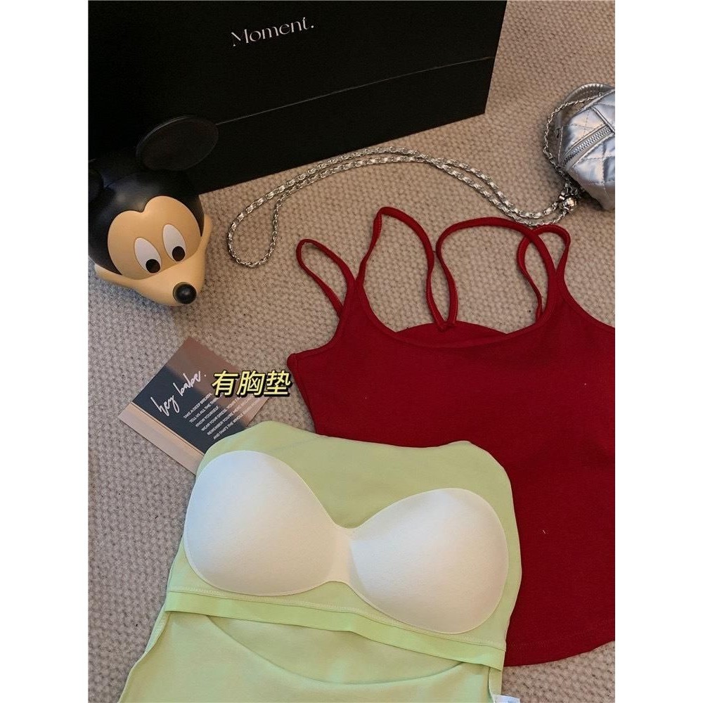 Áo croptop 2 dây Áo quây có mút cho nữ hở lưng cá tính Áo tank top nhiều màu basic dễ phối đồ đi chơi du lịch AT21 | BigBuy360 - bigbuy360.vn