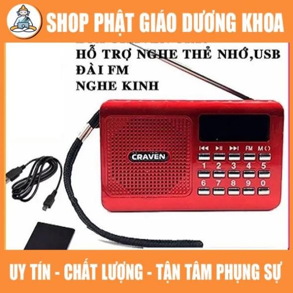 Loa Cắm Thẻ, Usb Craven CR-16 Nghe Pháp - Máy Nghe Đài Craven CR16