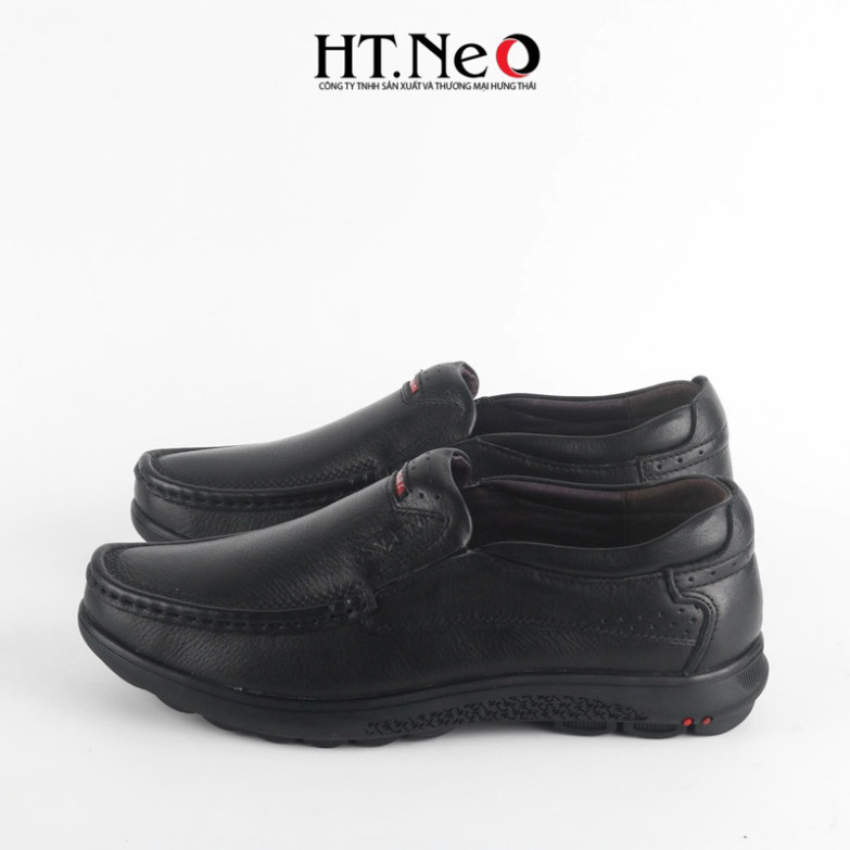 Giày lười da bò, giày mọi HT.NEO da bò nhập khẩu mềm và mịn, đế cao su đặc,thiết kế sang trọng GM188