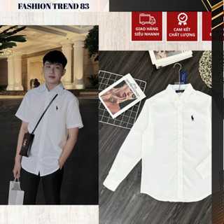 Áo Sơ Mi Nam Ráp Lau Rừn Thêu Logo Con Ngựa Siêu Chất - Áo Sơ Mi Nam Nữ Rap Lau Ren Thêu Logo Siêu Nét