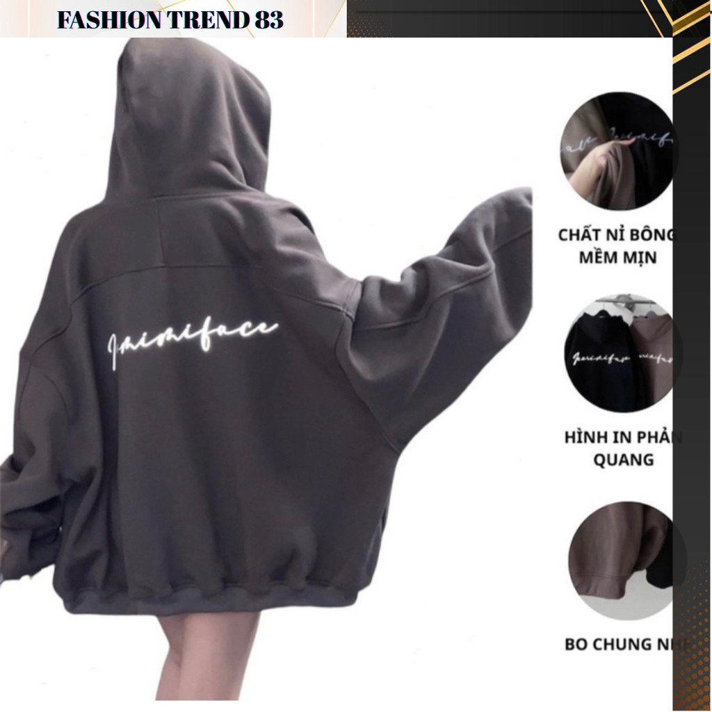 Áo Khoác Nỉ Fearirifar Phản Quang Form Rộng Unisex Nam Nữ_22Nastore