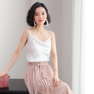 Aó 2 dây_Áo Hai Dây Lụa Cổ Đổ Cao Cấp_{có sẵn}