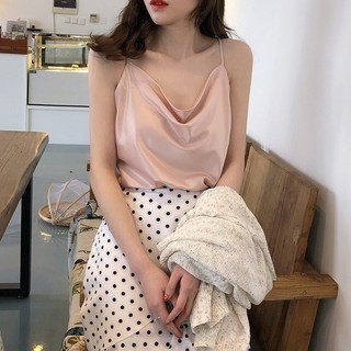 Aó 2 dây_Áo Hai Dây Lụa Cổ Đổ Cao Cấp_{có sẵn}