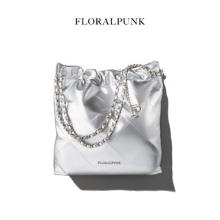 Túi Xách Floralpunk Brooklyn Shopper Silver - Túi Quai Xách Đựng Laptop 14 Inches