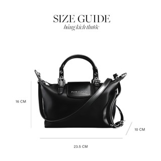Túi Xách Floralpunk City Shopper - Small - Màu Đen - Chất liệu Nylon cao cấp - Đeo chéo