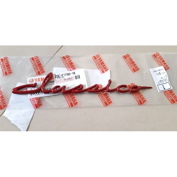 Tem chữ nổi Classico - Đỏ