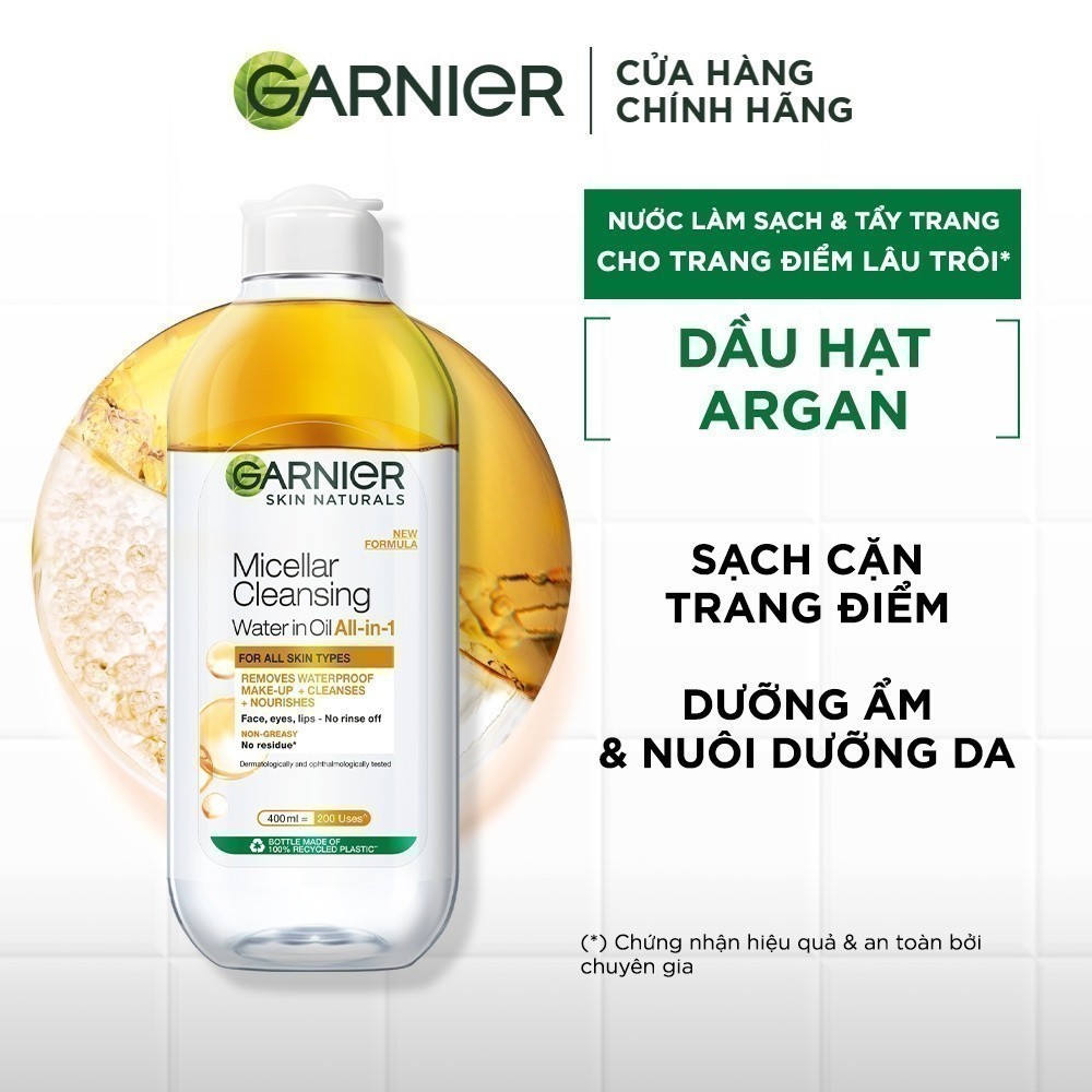 [CÓ SIZE MỚI] Nước Tẩy Trang làm sạch sâu dịu nhẹ cho mọi loại da - Garnier Micellar Cleansing Water 400ml & 700ml | BigBuy360 - bigbuy360.vn
