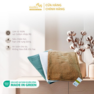  Thảm Chân Mollis Cotton 45x65cm Khăn Cao Cấp Thấm Hút Nhanh Chóng Dày Dặn Dễ Dàng Vệ Sinh Mau Khô Nhà Tắm Nhà Bếp FM2J 