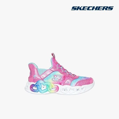 SKECHERS - Giày sneakers bé gái cổ thấp Infinite Heart Lights_303755L-PKMT