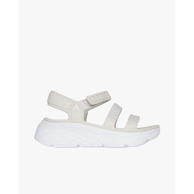 SKECHERS - Giày sandals nữ đế thấp mũi tròn Max Cushioning Foamies_111126-NAT