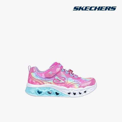 SKECHERS - Giày sneakers bé gái cổ thấp Flutter Heart Lights_303253L-HPLV