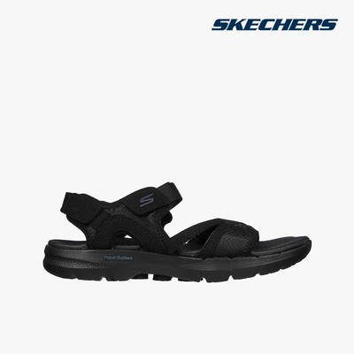 SKECHERS - Giày sandals nữ đế thấp quai ngang Gowalk 6_141050-BBK