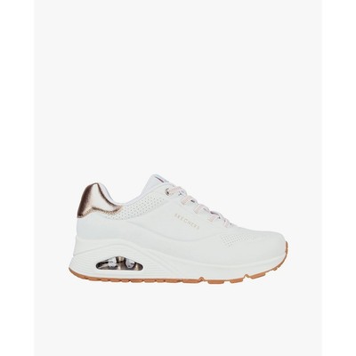 SKECHERS - Giày sneakers nữ cổ thấp Street Uno_155196-WHT