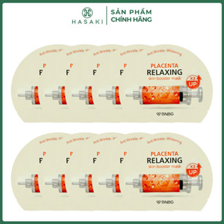 [BULSAN] Combo 10 Mặt Nạ BNBG Placenta Truyền Năng Lượng, Phục Hồi Da 30ml Hasaki Sản Phẩm Chính Hãng
