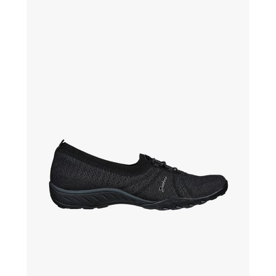 SKECHERS - Giày slip on nữ Relaxed Fit Breathe Easy_100247-BLK