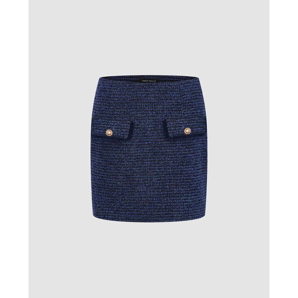 URBAN REVIVO - Chân váy bút chì mini Flap Pocket_UWM840086-L8A