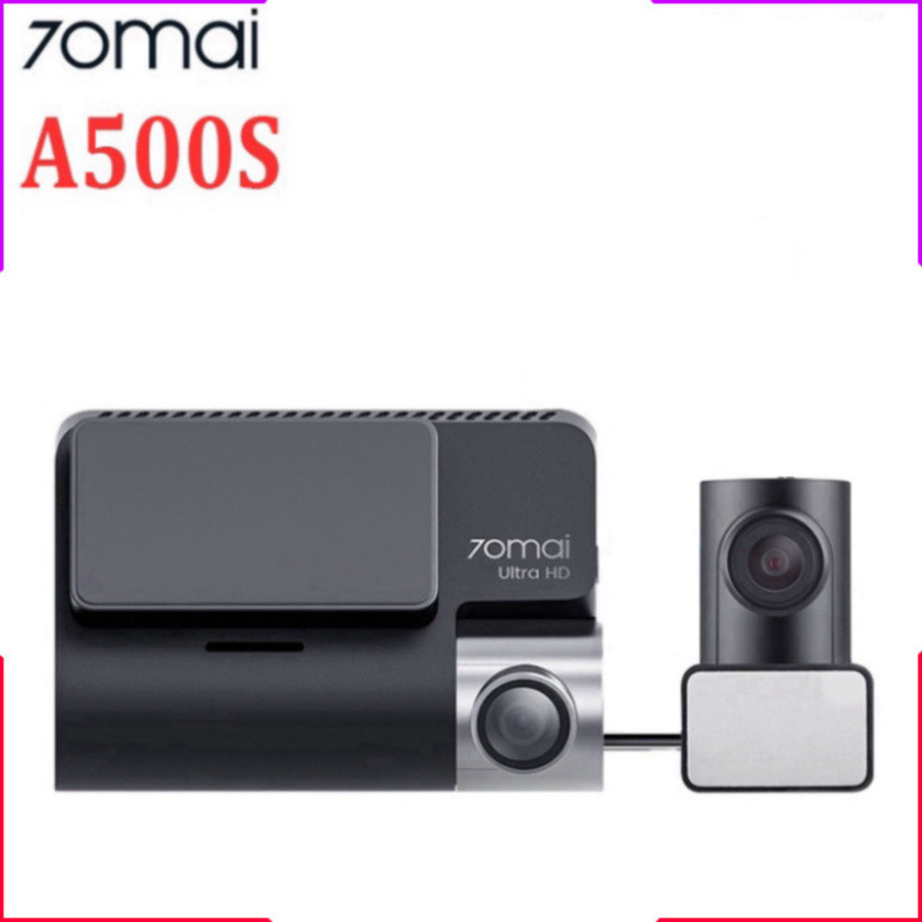 Camera hành trình ô tô Xiaomi 70mai, bản Quốc Tế cao cấp A500S (Bộ gồm Camera trước + sau) - CHÍNH H