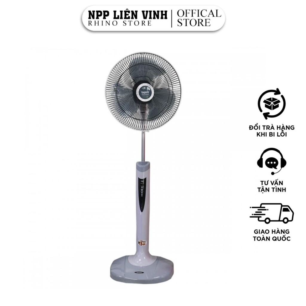 Quạt cây Benny BF-49T, Quạt điện Thái Lan có điều khiển từ xa, 3 cánh quạt gió mạnh, siêu êm