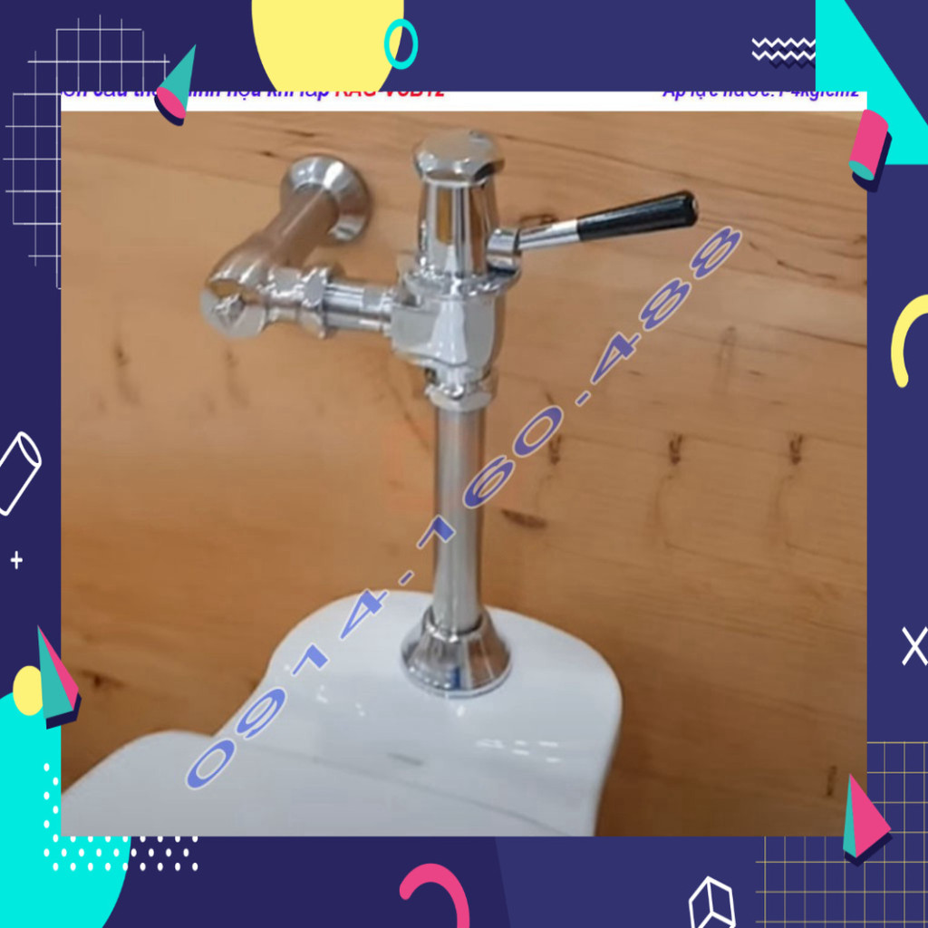 Van xả gạt bồn câu KAG-VBC12, van xả cho bồn cầu Toto, Linax treo tường, van xả cầu không thùng nước