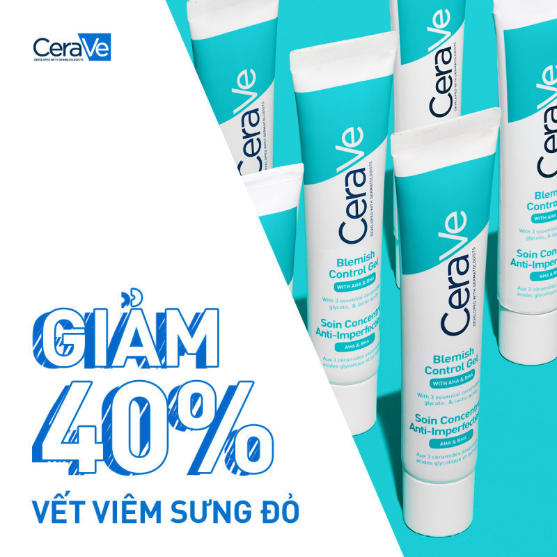 Gel Giảm Mụn Mờ Thâm Phục Hồi Làn Da CeraVe Blemish Control Gel 40ml | BigBuy360 - bigbuy360.vn