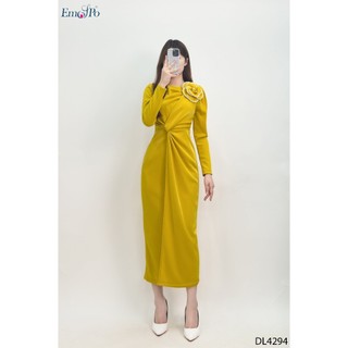Đầm dạ hội dáng ôm đính hoa vai EMSPO DL4294