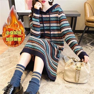 (ORDER)-Váy len nữ vintage thổ cẩm