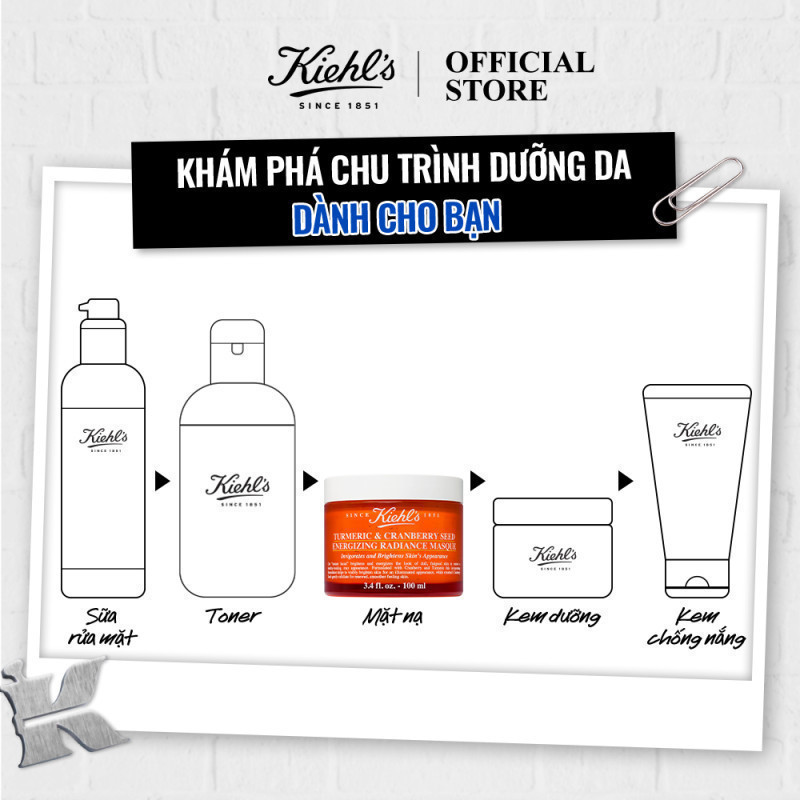 Mặt nạ nghệ việt quất Kiehl's Turmeric & Cranberry Seed Energizing Radiance Masque 100ml | BigBuy360 - bigbuy360.vn