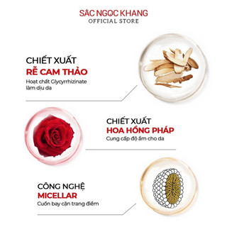 Combo Sắc Ngọc Khang 2 món [Nước hoa hồng 145ml + Nước tẩy trang 145ml] HDT
