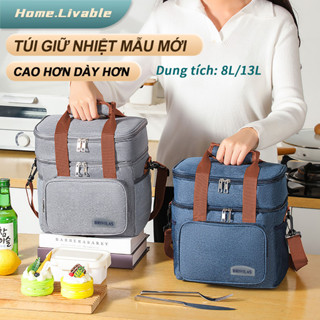 Túi đựng hộp cơm trưa giữ nhiệt,Túi giữ nhiệt Dày và cao hơn,Túi giữ lạnh đồ uống chống thấm nước,Tiện giao đồ ăn