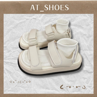 |SẴN + SHIP HOẢ TỐC| Giày sandal quai dán da pu 2 lớp style năng động cá tính dễ phối đồ cho nữ đế đúc chắc chắn
