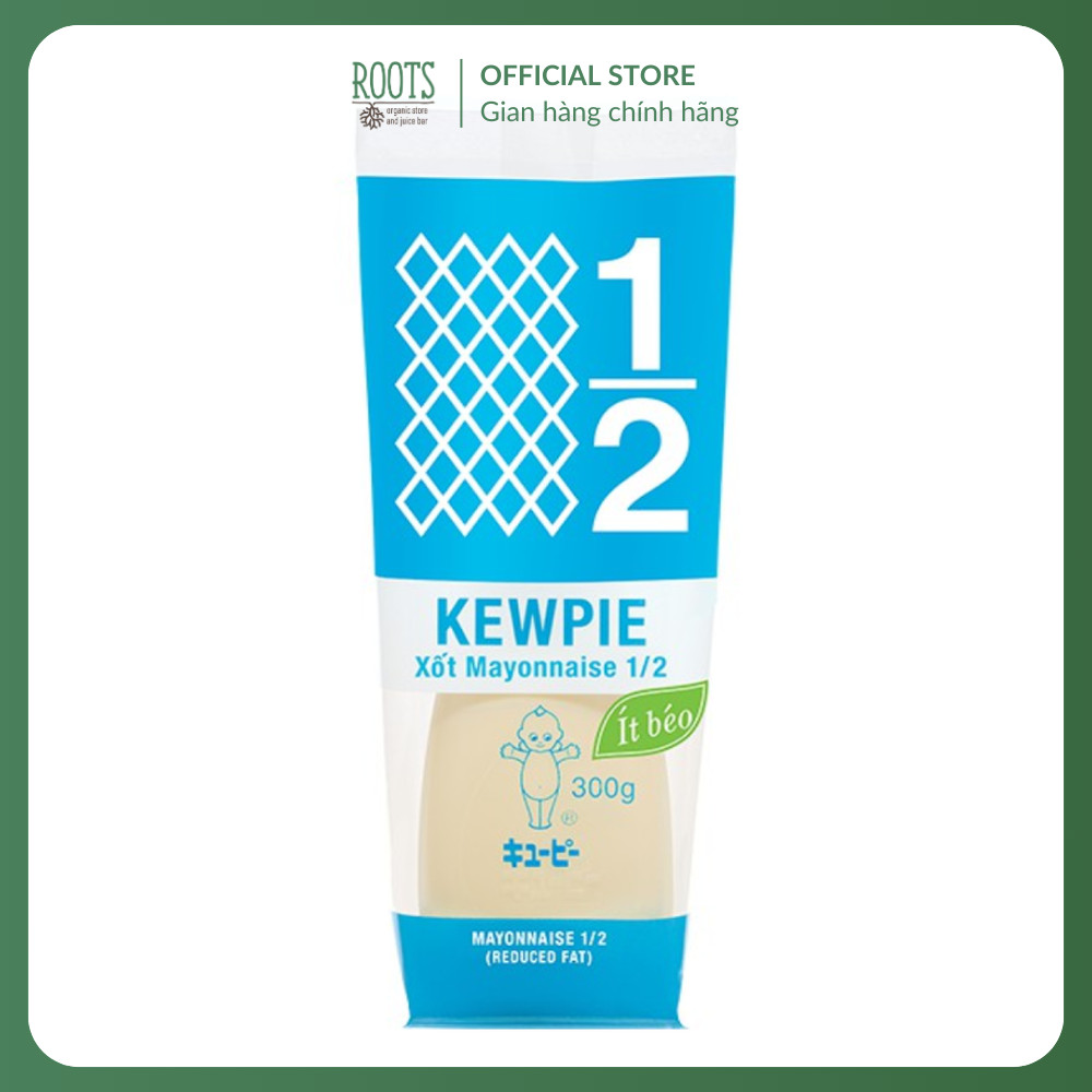 (Ship hỏa tốc) KEWPIE - Sốt Mayo Dịu Ngọt Ít Béo, Mayonnaise 1/2 Reduced Fat (300g)