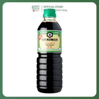   ShipHỏaTốc  KIKKOMAN - Nước Tương Ít Muối Naturally Brewed Less Salt Soy Sauce 20.3 fl oz  600ml  