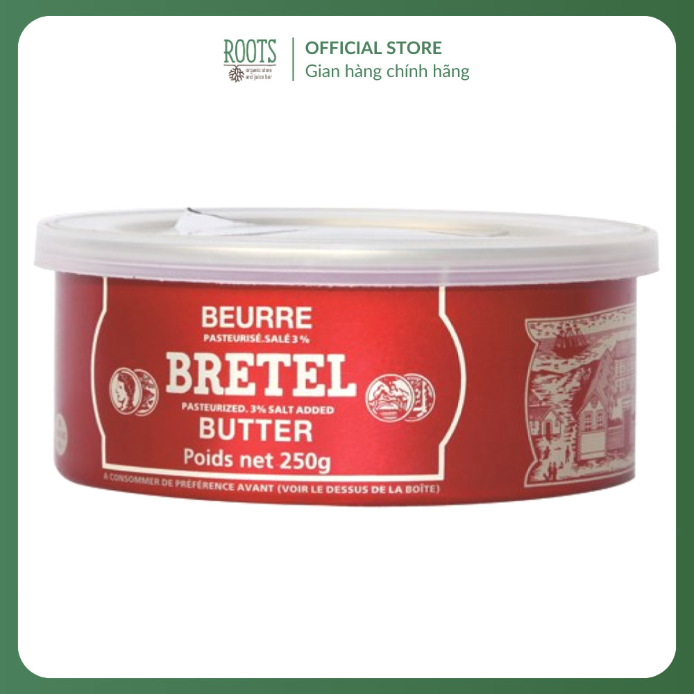 (Ship hỏa tốc) DATE 20/12/2025 - BRETEL -  Bơ Mặn, Pasteurized 3% Salt Added Butter, 8.8 oz (250g)