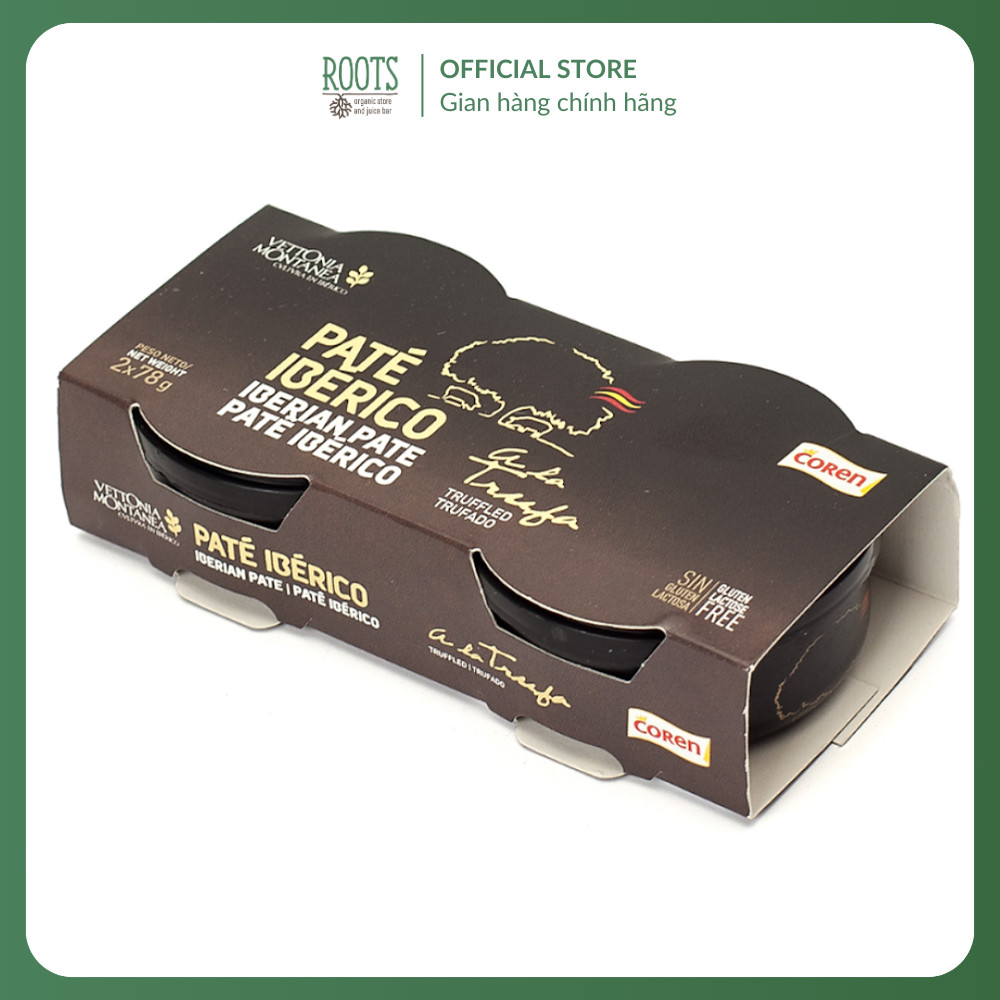 (Ship hỏa tốc) COREN - Pate Lợn Iberico Nấm Truffle, Paté Iberico, Truffled Trufado, 2 Hộp (156g)