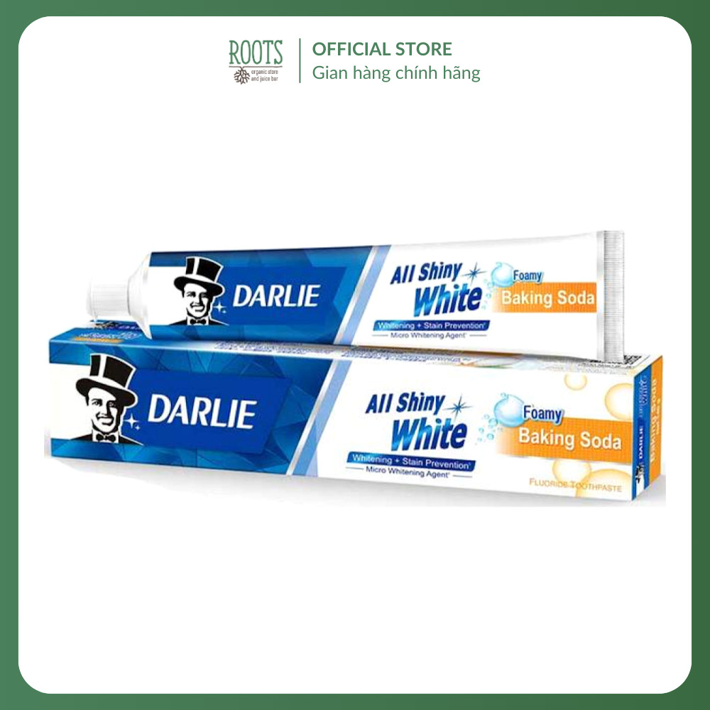 (Ship hỏa tốc) Kem Đánh Răng Trắng Sáng Baking Soda, All Shiny White, Foamy Baking Soda Fluoride Too