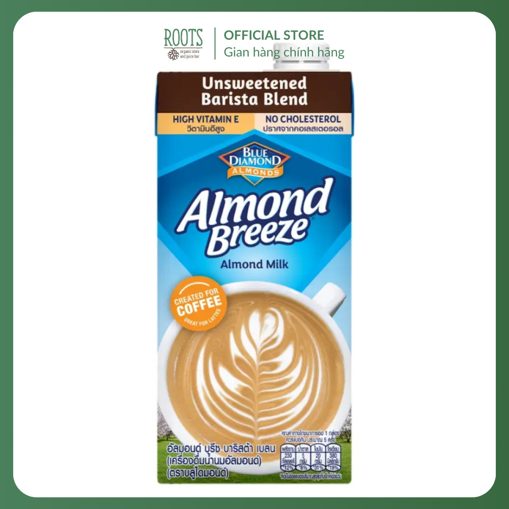 (Ship hỏa tốc) BLUE DIAMOND ALMONDS -  Sữa Hạnh Nhân, Almond Breeze Almond Milk, Unsweetened Barista