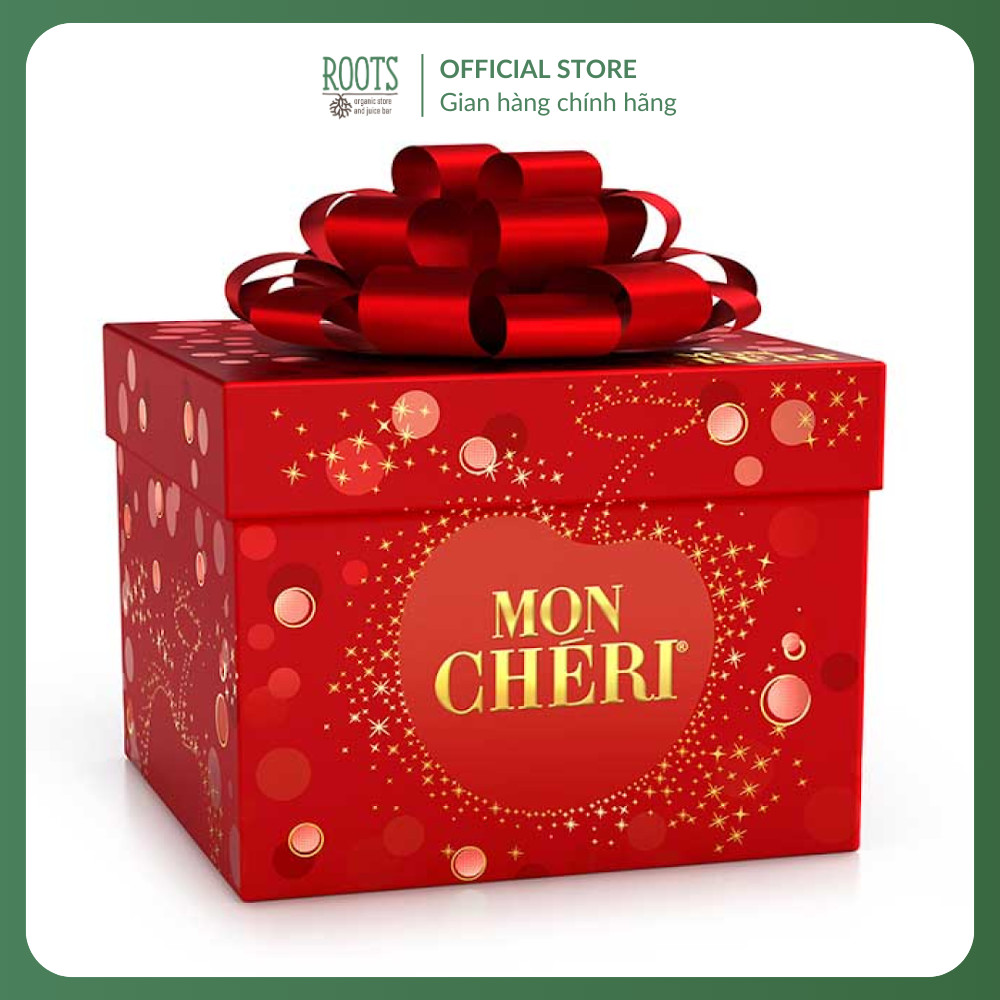 (Ship hỏa tốc) FERRERO - Socola Nhân Rượu & Anh Đào Hộp Nơ Đỏ, Mon Chéri, Cherry Liqueur Chocolate