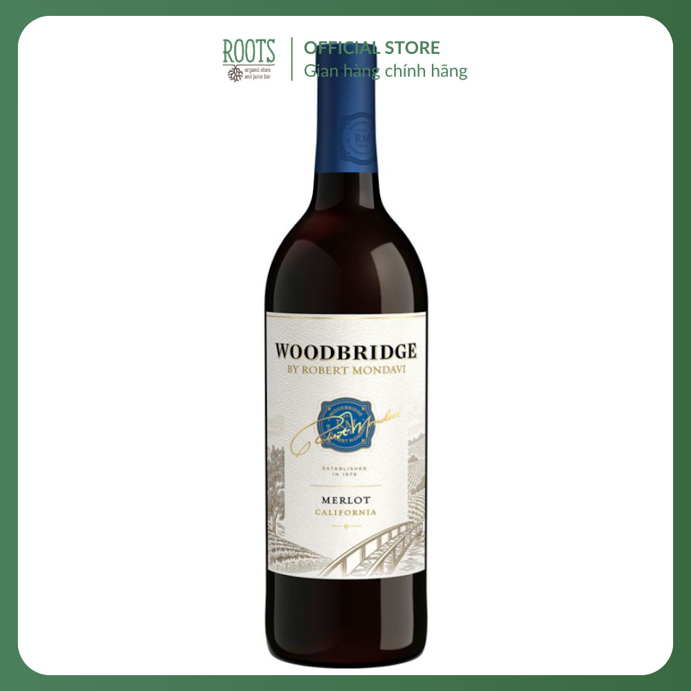 (Ship hỏa tốc) WOODBRIDGE BY ROBERT MONDAVI - Rượu Vang Đỏ, Merlot California, 13.5% (750ml)