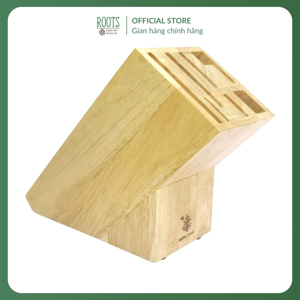 (Ship hỏa tốc) GO DUC THANH - Dắt Dao Size Lớn, Wooden Knife Holder, Large (24 x 9 x 19cm)
