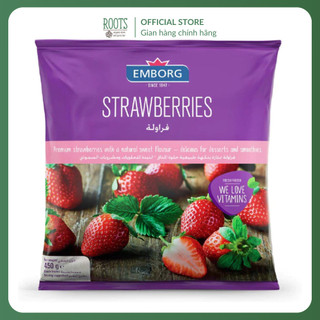 (Ship hỏa tốc) EMBORG - Dâu Tây Đông Lạnh, Frozen Strawberries (450g)
