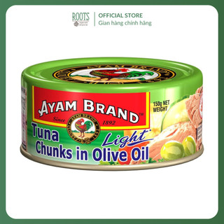 (Ship hỏa tốc) AYAM BRAND - Cá Ngừ Khúc Ngâm Dầu Oliu, Tuna Chunks in Olive Oil, Light (150g)