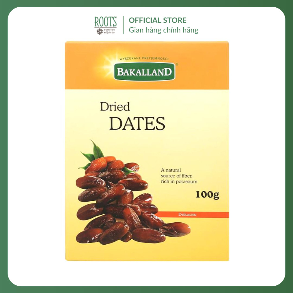 (ShipHỏaTốc) BAKALLAND - Chà Là Sấy, Dried Dates (100g)