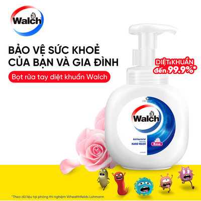 [CHUYÊN GIA KHỬ MÙI] Bọt rửa tay kháng khuẩn Walch dưỡng da tay mềm mịn 280ml