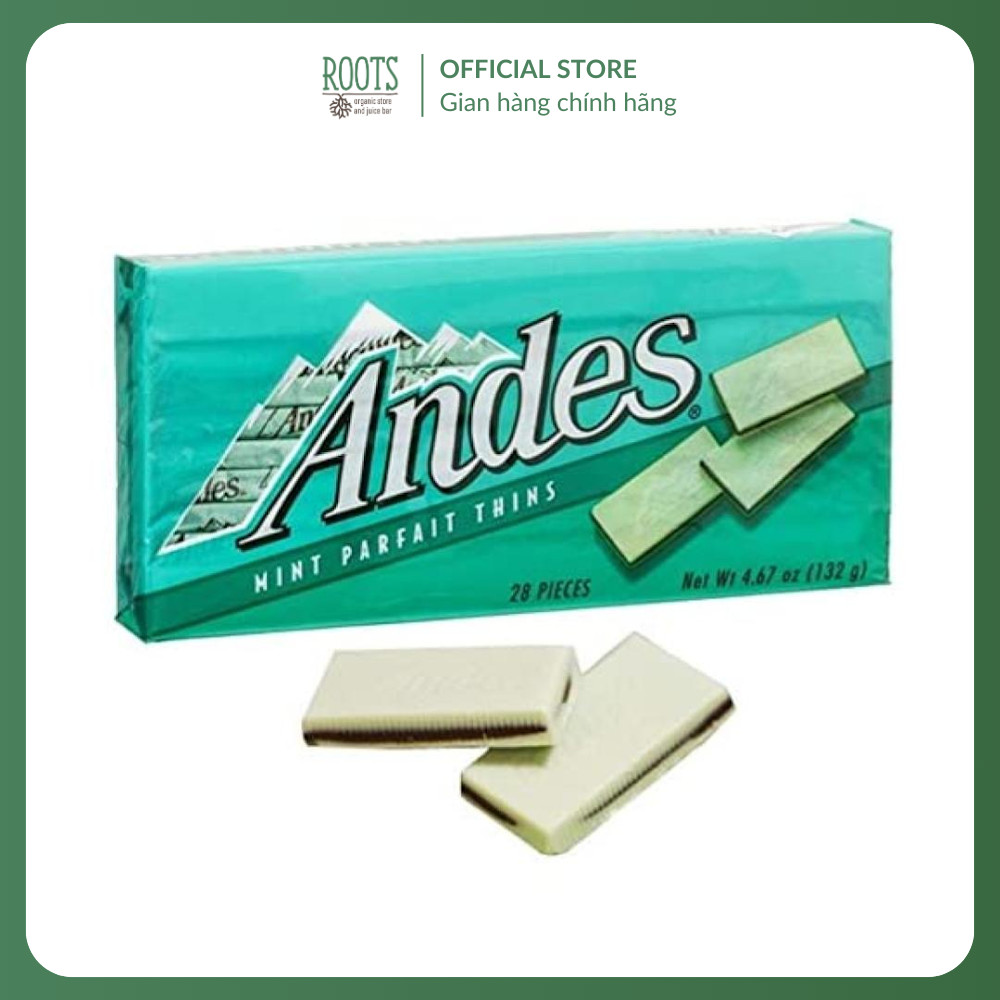 (Ship hỏa tốc) ANDES - Socola Sữa Bạc Hà, Mint Parfeit Thins, 28 Viên, 4.67 oz (132g)