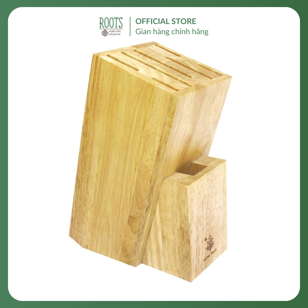 (Ship hỏa tốc) GO DUC THANH - Dắt Dao Size Trung, Wooden Knife Holder, Medium (16 x 8.5 x 20cm)