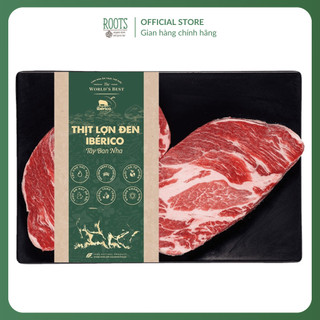 (ShipHỏaTốc) THE WORLD'S BEST - Thịt Lợn Đen Iberico Tây Ban Nha, Thịt Nạc Dăm, Iberico Boneless Collar (300g)
